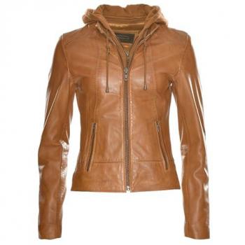 Damen Lederjacke JCC Cognac 3XL