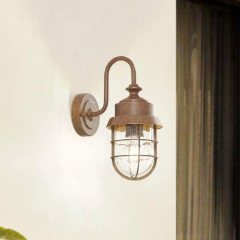 Lindby Adalie Metal Outdoor Wall Light, Dimmable