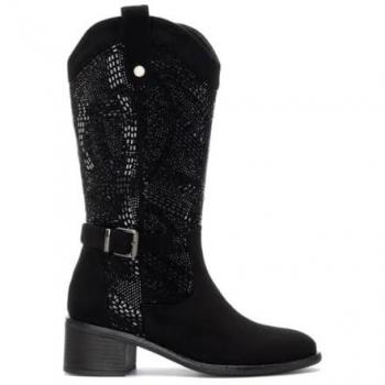 Botas XTI Negra 3‑5 cm, Cremallera