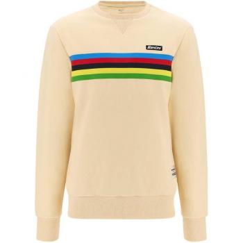 Sudadera Santini X UCI Campeón del Mundo Beige