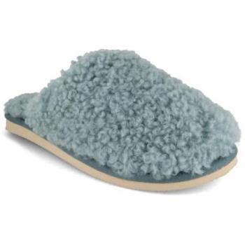 Thies Damen Low-Top Sneaker Fluffy Shearling Eis Grau 42
