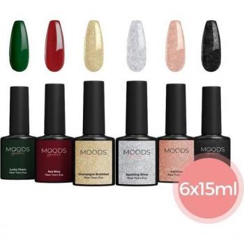 Moods Gellac 6-teiliges Gel-Nagellack Set