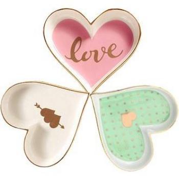 Small Heart Ceramic Snack Plates (1PC/3PCS)