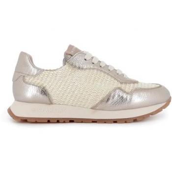 Baskets en Cuir Beige Hispanitas