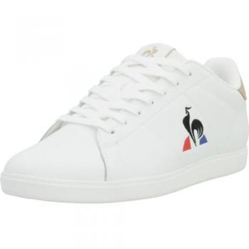 Baskets basses Le Coq Sportif Courtset 2 blanches et beiges pour homme