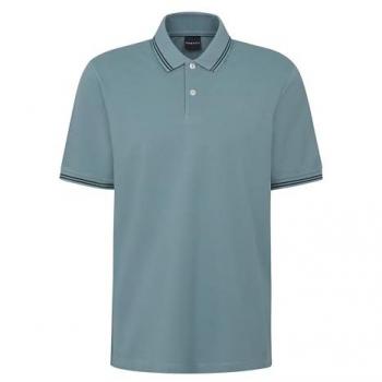 Regular Fit Poloshirt mit Label-Detail in Jeansblau, Größe XXL – Herren