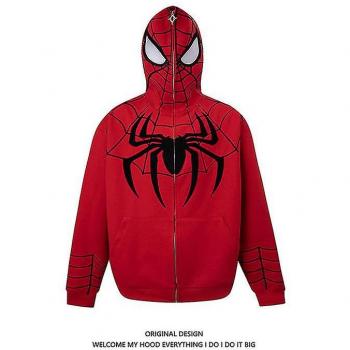 Street Hoodie Spider-Monstre Rouge M