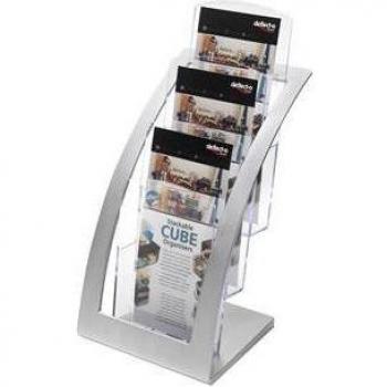 Deflecto Zilver 1/3 A4 Folderdisplay