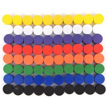 100Pcs Colorful Game Pieces for Board Games
