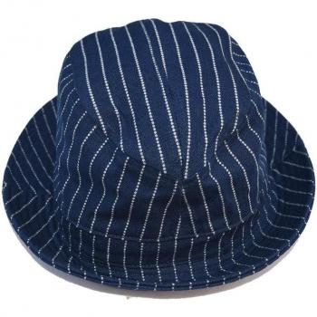 Unisex Wabash Stripes Indigo Bucket Hat