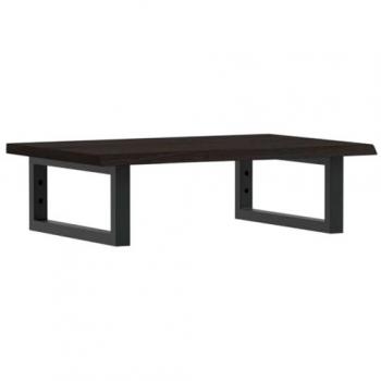 Solid Wood and Steel Basin Shelf – Wall Mount