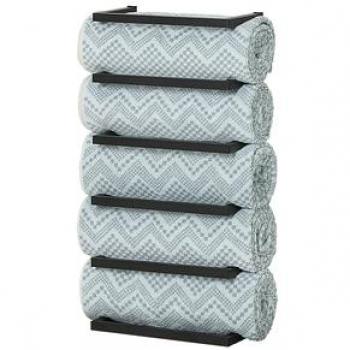 Porte-serviettes noir grand Sealskin
