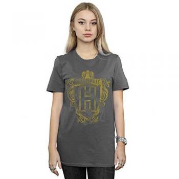 Hufflepuff Badger Print Soft Cotton Tee for Women