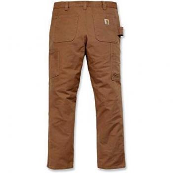 Pantaloni Carhartt Dritti Stretch Duck Taglia 36 Marrone