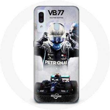 Coque Samsung Galaxy A20e F1 Pilote Valtteri Bottas Noir
