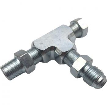 Té d'adaptation 4AN 1/8NPT pour circuit d'huile
