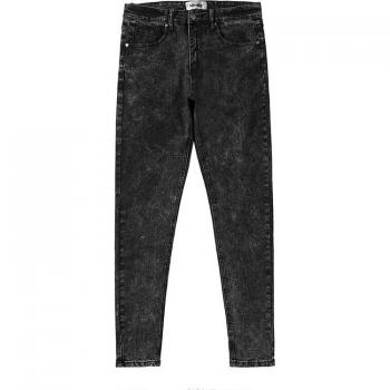 Harajuku Slim Baggy – Jean Homme en Denim Déchiré et Patchwork Urbain