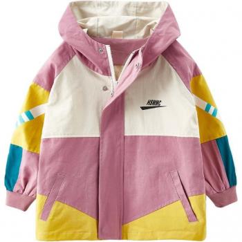 Manteau enfant fille coupe-vent à épissure, taille 8