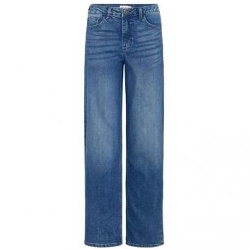 Women's Ichi Wiggy Straight Denim – Blue, Size 29W × 32L