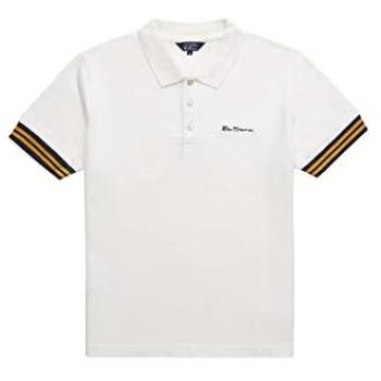 Ben Sherman Pineapple Pique Heren Poloshirt in Wit