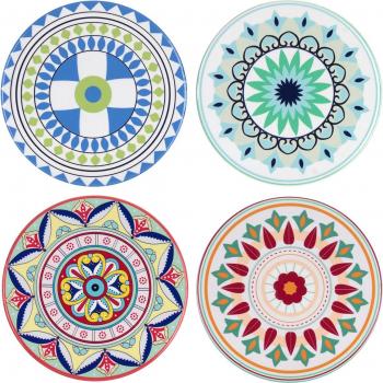 Sottobicchiere cerchio blu pack di 4