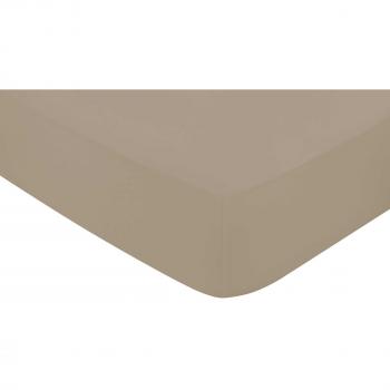 Belfast Truffle Super Kingsize Sateen Sheet – 400 Threads