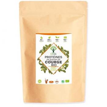 Protéine de graines de courge bio, 65 % protéines – poudre de citrouille crue vegan, 15 kg