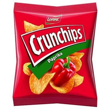 Lorenz Snack World Kartoffelchips Crunchips Paprika, 20er Pack