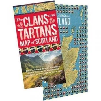 Waverley Books Waverley Books The Clans and Tartans Map of Scotland