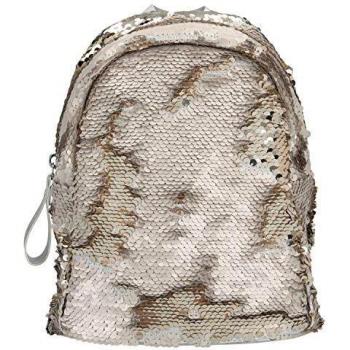 Depesche: Kleiner Rucksack mit bunten Streifen und goldenen Streichpailletten (10475)