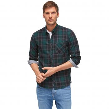 Organic Cotton Revolverheld Hemd in Grüner Karre – XS