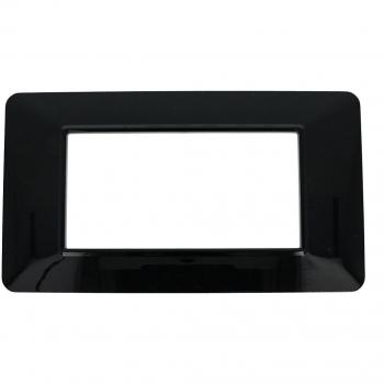 Placca Basic 4M Nero Vimar Plana Compatibile