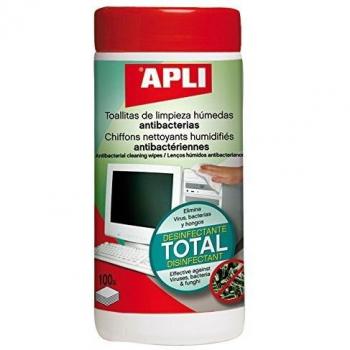 Apli 012083 100 Lingettes Nettoyantes Antibactériennes