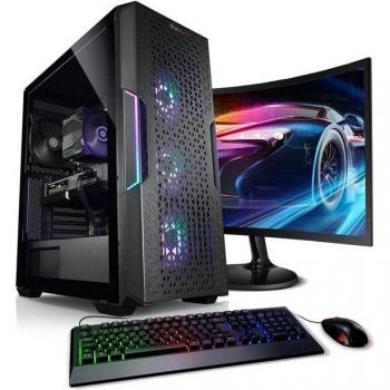 Kiebel Raptor V Pro‑Gaming‑PC (Schwarz, AMD Ryzen 7 5700X, 16 GB DDR4, GeForce RTX 3050