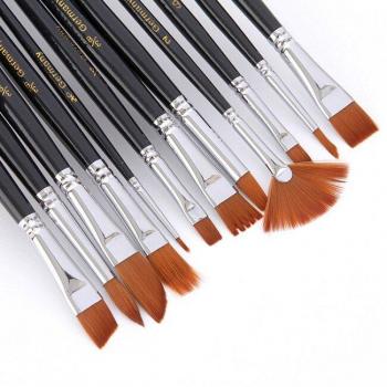 Pincel 12x Duo Acuarelas y Óleos