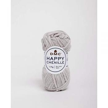 Pelote de fil Amigurumi DMC – Happy Chenille gris 15 g