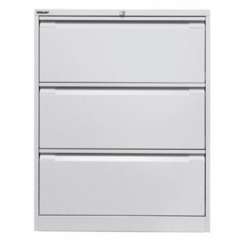 Bisley Hängeregistraturschrank 3 Schübe 2-bahnig l.grau