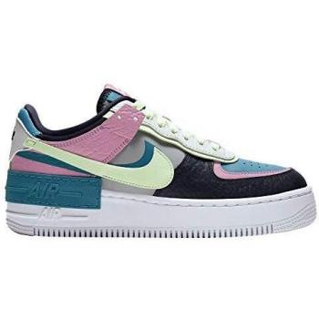 Scarpe da basket Nike Women AF1 Shadow SE in colori aqua e grigio fumo/oracolo volt barely, EU 37.5