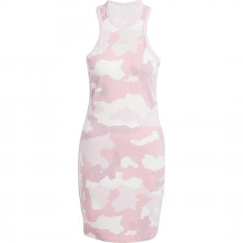 Vestido Adidas Essentials 3 Bandas Camo Print Racer Back Tank Mujer Rosa (M)