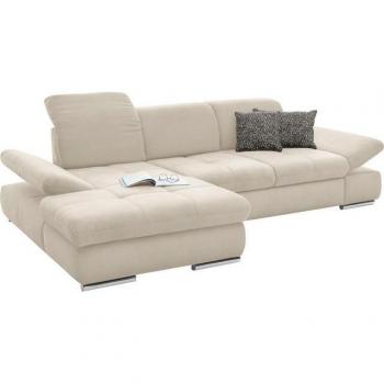Musterring Set One Ecksofa SO4100 V – 284 cm breit, 80 cm hoch, 190 cm tief, mit Cord‑Bezug