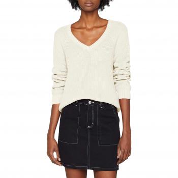 Vila Clothes Vimyntani Knit Pointelle L/s Top-Noos suéter, Marfil, Talla M