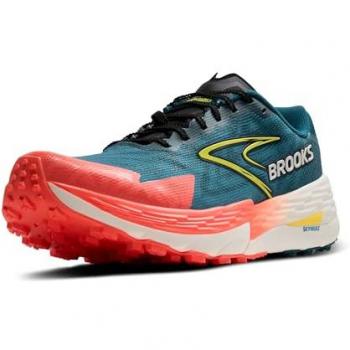 Brooks Catamount 4 Trail Running Footwear – Legion Blue, Celestial, Flame Trail, Size 9.5, D Width