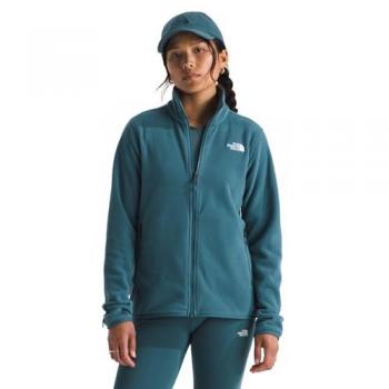 Pile The North Face Glacier Fleece Full Zip Blu Verdastro Donna XS