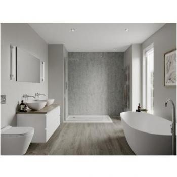 Multipanel Linda Barker Bathroom Wall Panel Unlipped Concrete Elements 2400 x 900mm