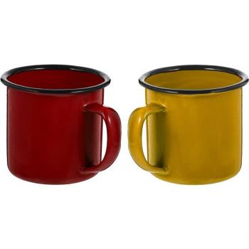 Set of 2 Enamel Water Mugs