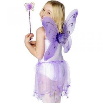 Purple Winged Butterfly Wand