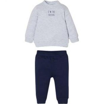 OVS Kapuzenpullover und Sporthose Set in Hafennebel Farbe