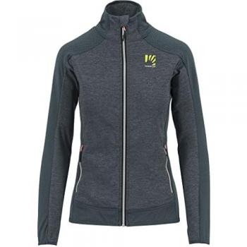 Karpos Odle Women's Full Zip Fleece Dark Slate / Black S