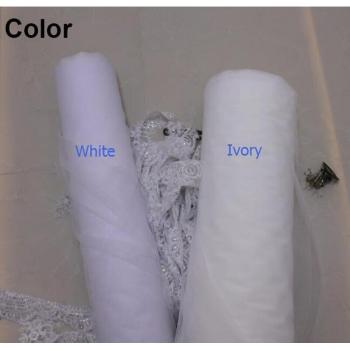 Bridal Soft Tulle Veil with Metal Attachment