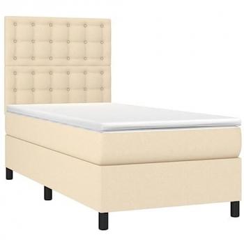 Giroletto a Molle + Materasso Crema 100x200 cm – Vidaxl